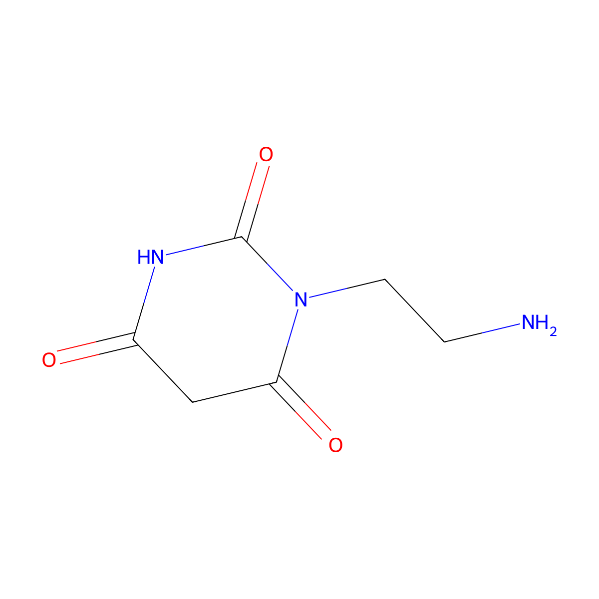 1-(2-Aminoethyl)-1,3-diazinane-2,4,6-trione molecular structure, CAS 1823495-67-5