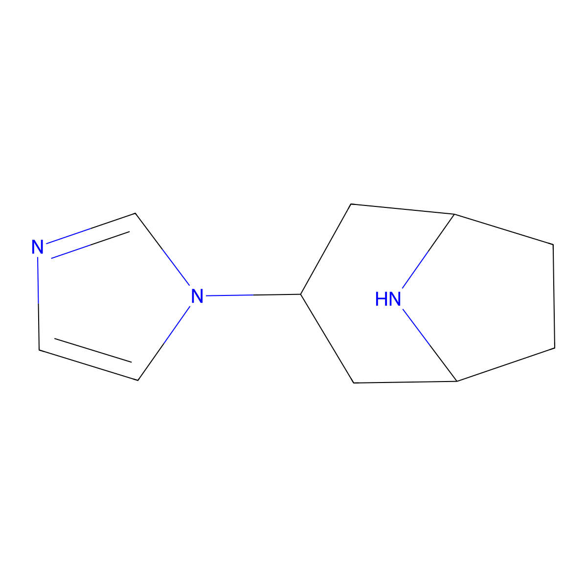 3-(1H-Imidazol-1-yl)-8-azabicyclo[3.2.1]octane molecular structure, CAS 1823495-82-4