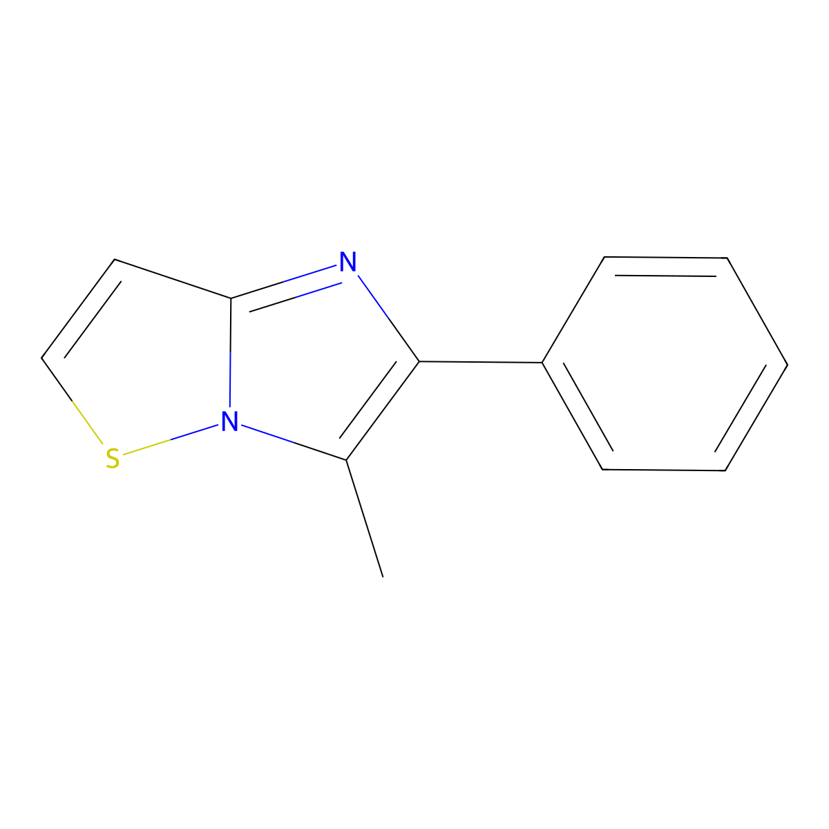 2-Phenyl-3-methylimidazo[1,2-b]thiazole molecular structure, CAS 1823495-94-8