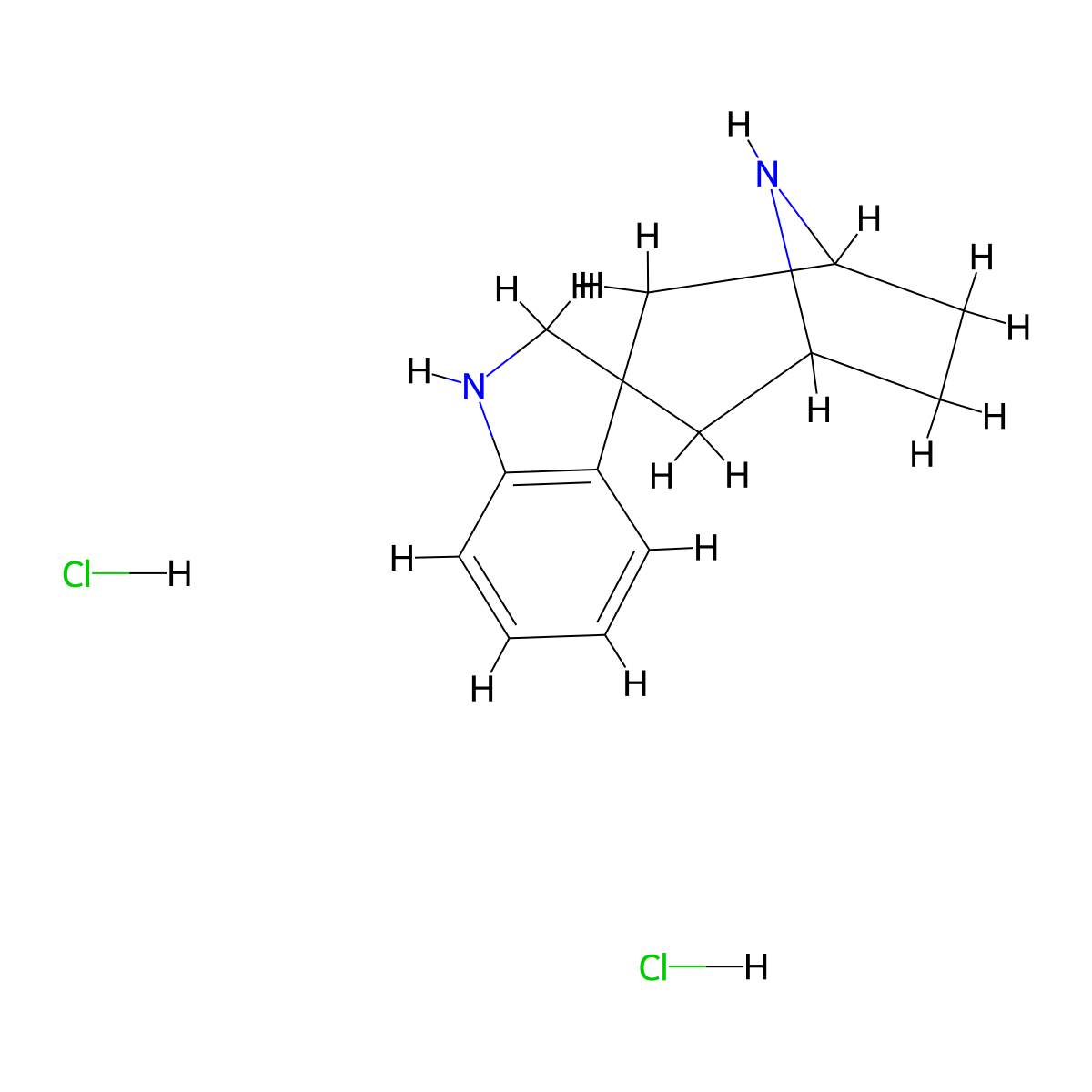 (1R,3R,5S)-8-Azaspiro[bicyclo[3.2.1]octane-3,3'-indoline] 2hcl molecular structure, CAS 1823518-01-9