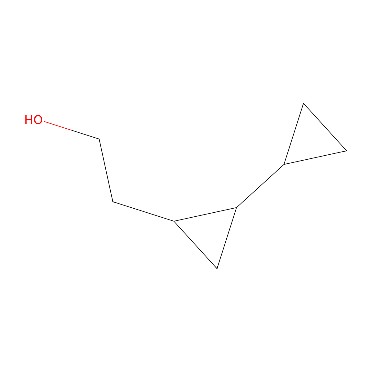 2-(2-Cyclopropylcyclopropyl)ethan-1-ol molecular structure, CAS 1823520-49-5