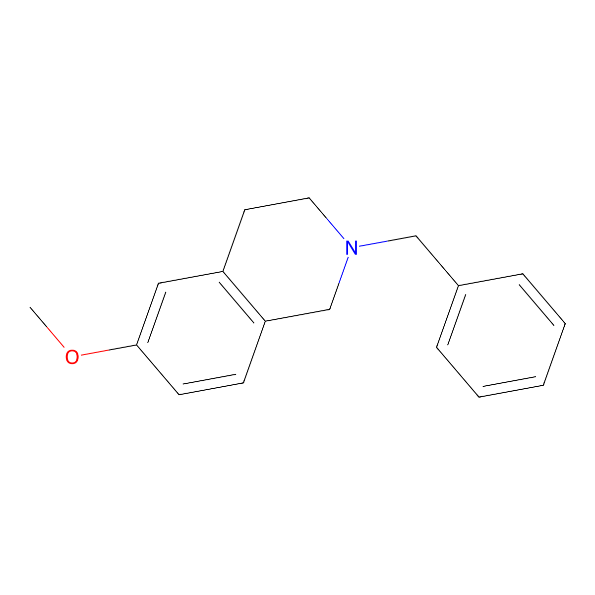 2-Benzyl-6-methoxy-1,2,3,4-tetrahydroisoquinoline molecular structure, CAS 1823523-01-8