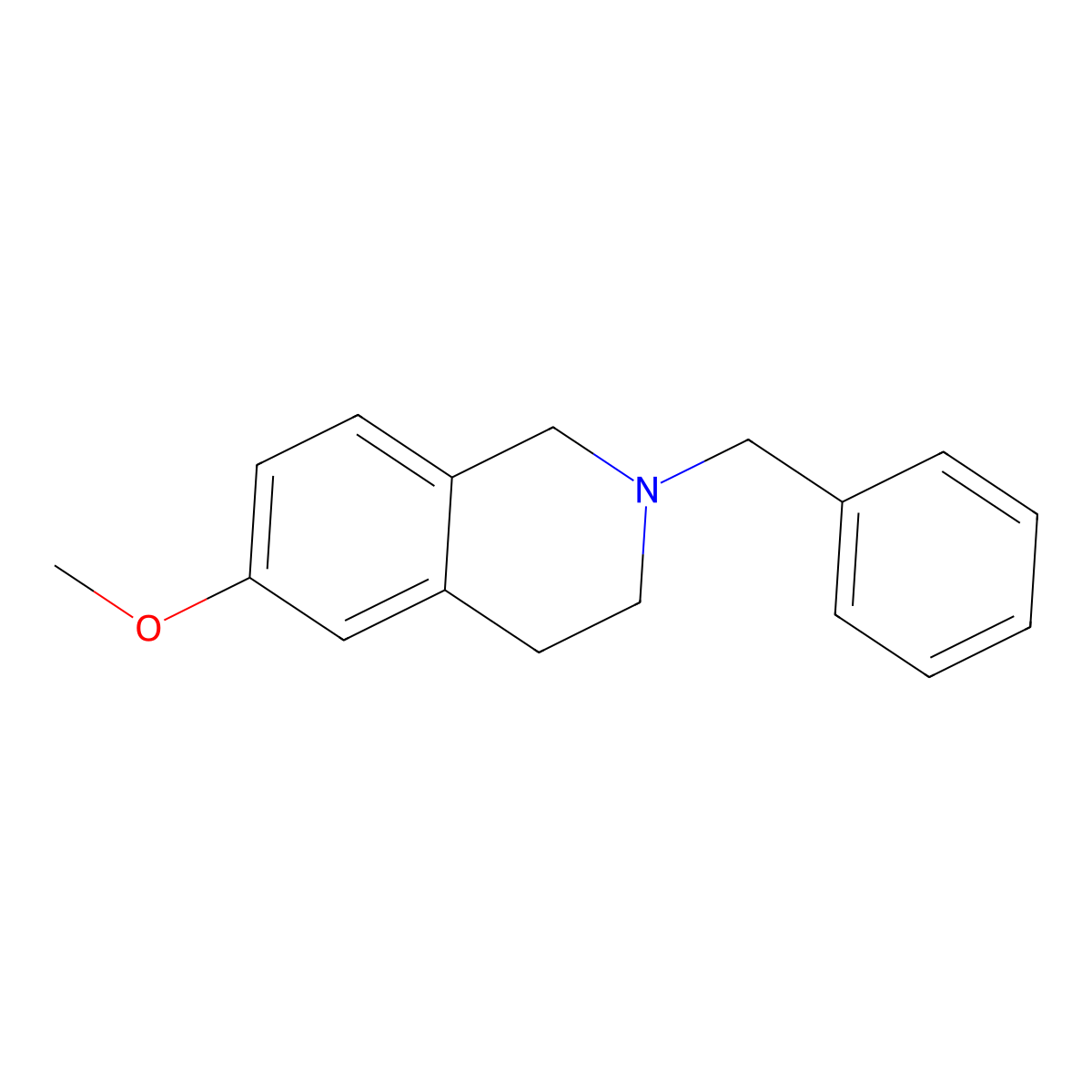 2-Benzyl-6-methoxy-1,2,3,4-tetrahydroisoquinoline molecular structure, CAS 1823523-01-8