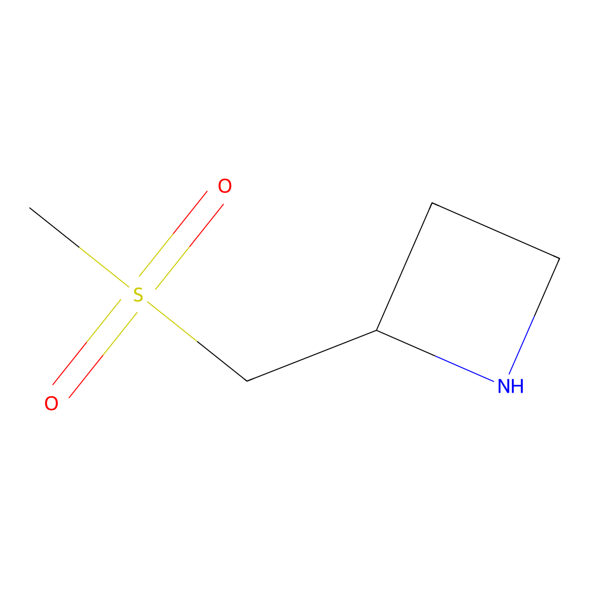 2-(Methanesulfonylmethyl)azetidine molecular structure, CAS 1823553-02-1