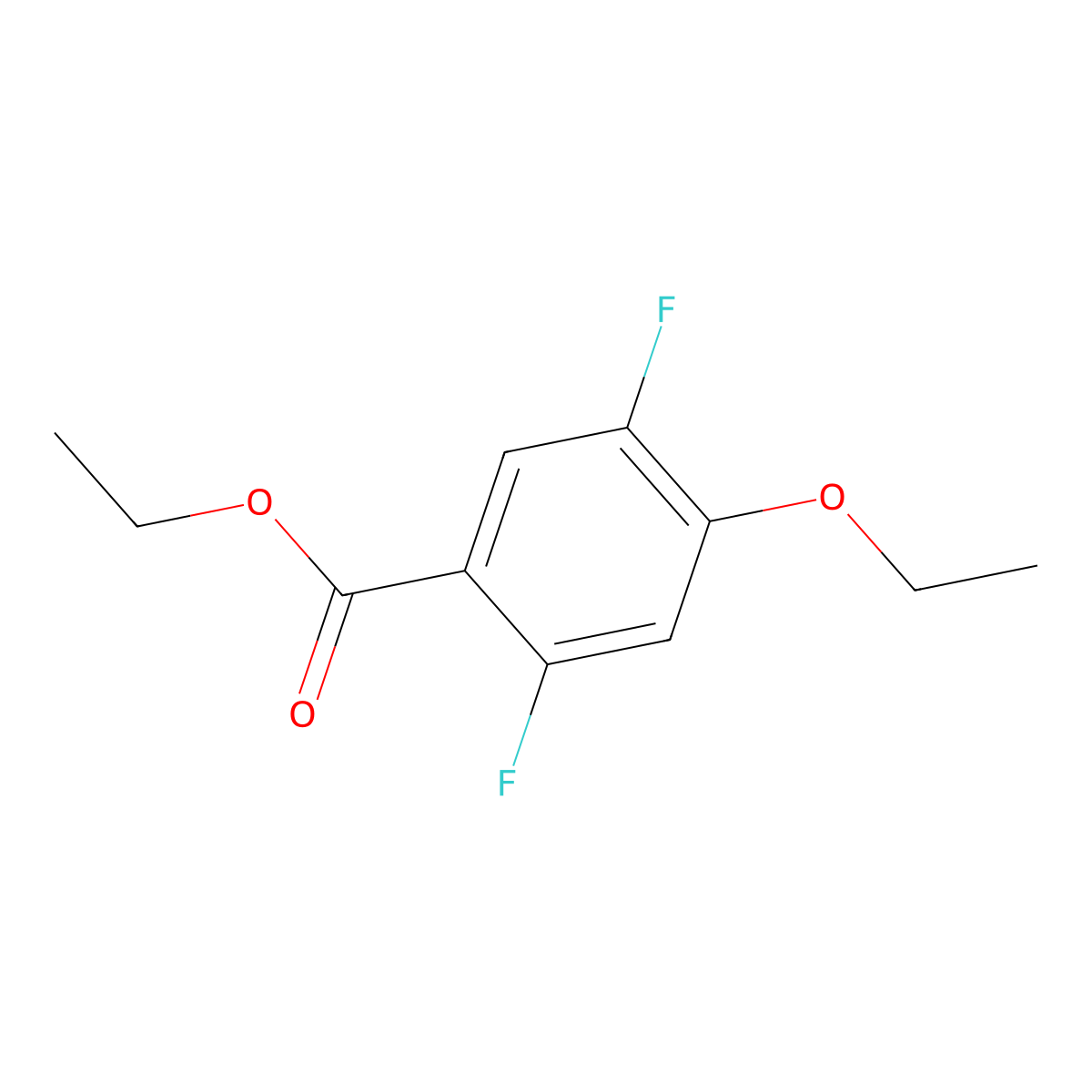 Ethyl 4-ethoxy-2,5-difluorobenzoate molecular structure, CAS 1823562-23-7
