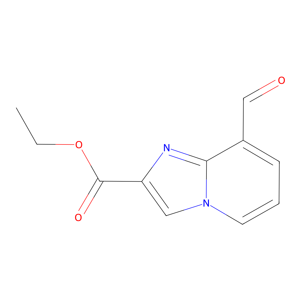 8-Formyl-imidazo[1,2-a]pyridine-2-carboxylic acid ethyl ester molecular structure, CAS 1823565-36-1