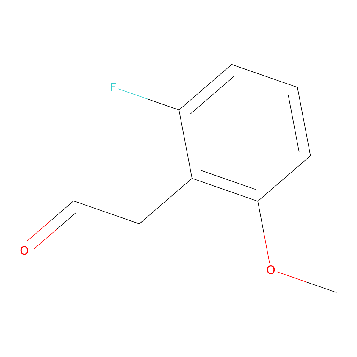 2-(2-Fluoro-6-methoxyphenyl)acetaldehyde molecular structure, CAS 1823577-25-8