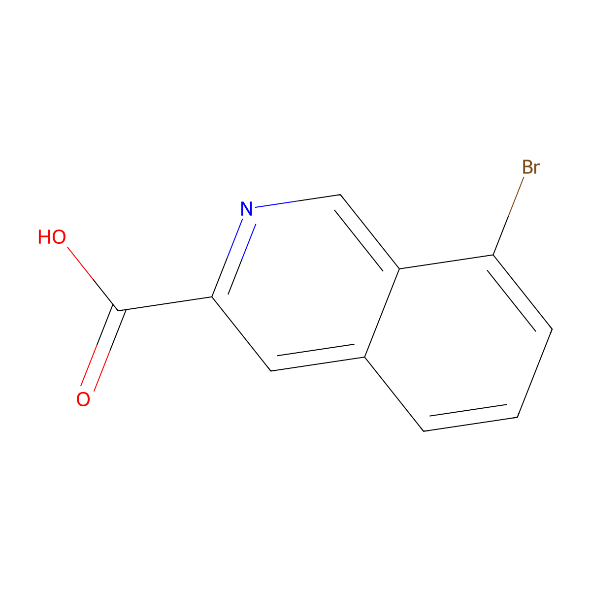 8-Bromoisoquinoline-3-carboxylic acid molecular structure, CAS 1823577-48-5
