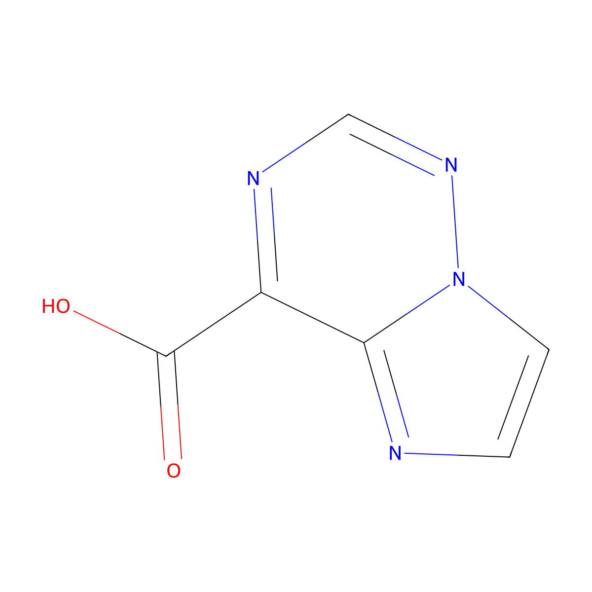 Imidazo[2,1-f][1,2,4]triazine-4-carboxylic acid molecular structure, CAS 1823583-79-4