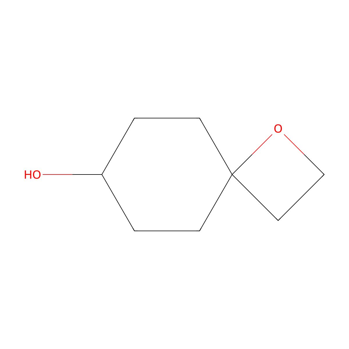 1-Oxaspiro[3.5]nonan-7-ol molecular structure, CAS 1823584-01-5
