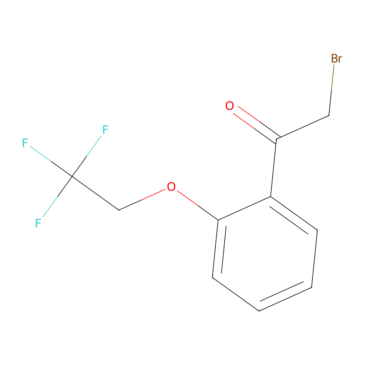 2-(2,2,2-Trifluoroethoxy)phenacyl bromide molecular structure, CAS 1823606-19-4