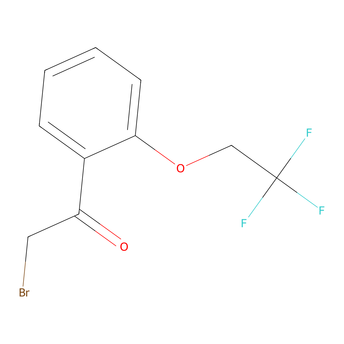 2-(2,2,2-Trifluoroethoxy)phenacyl bromide molecular structure, CAS 1823606-19-4