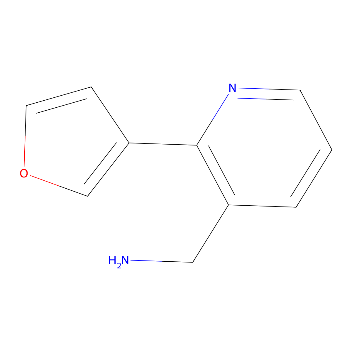 [2-(Furan-3-yl)pyridin-3-yl]methanamine molecular structure, CAS 1823607-62-0