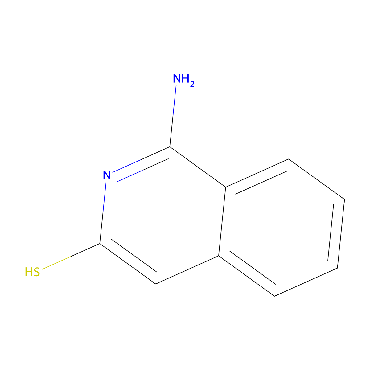 1-Amino-3-mercaptoisoquinoline molecular structure, CAS 1823607-83-5