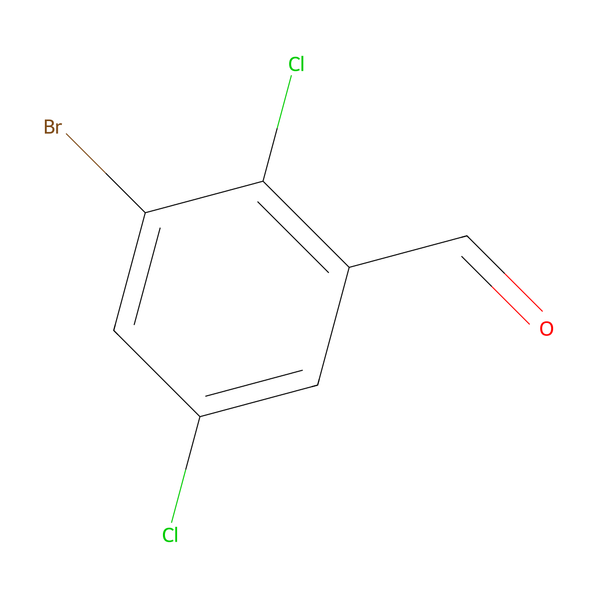3-Bromo-2,5-dichlorobenzaldehyde molecular structure, CAS 1823608-01-0