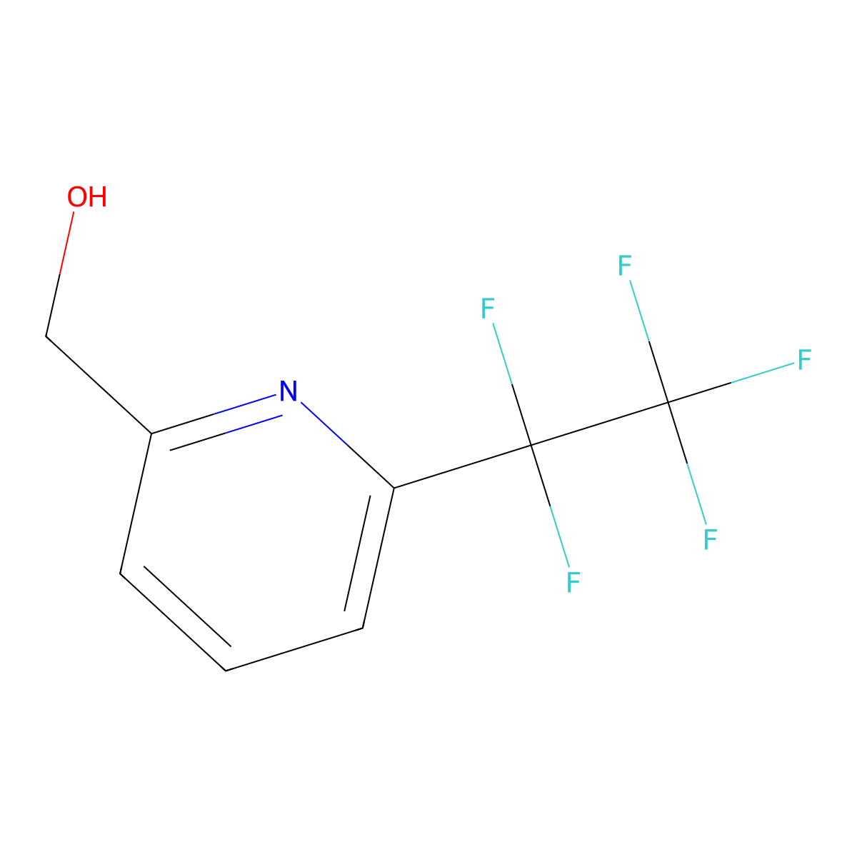 [6-(Pentafluoroethyl)pyridin-2-yl]methanol molecular structure, CAS 1823608-98-5