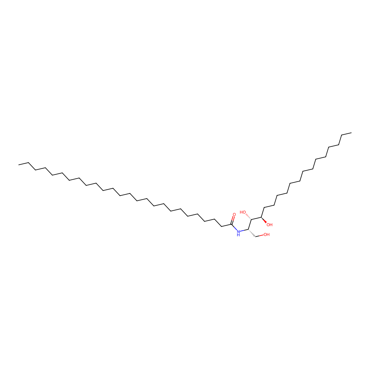 N-hexacosanoylphytosphingosine molecular structure, CAS 182362-51-2