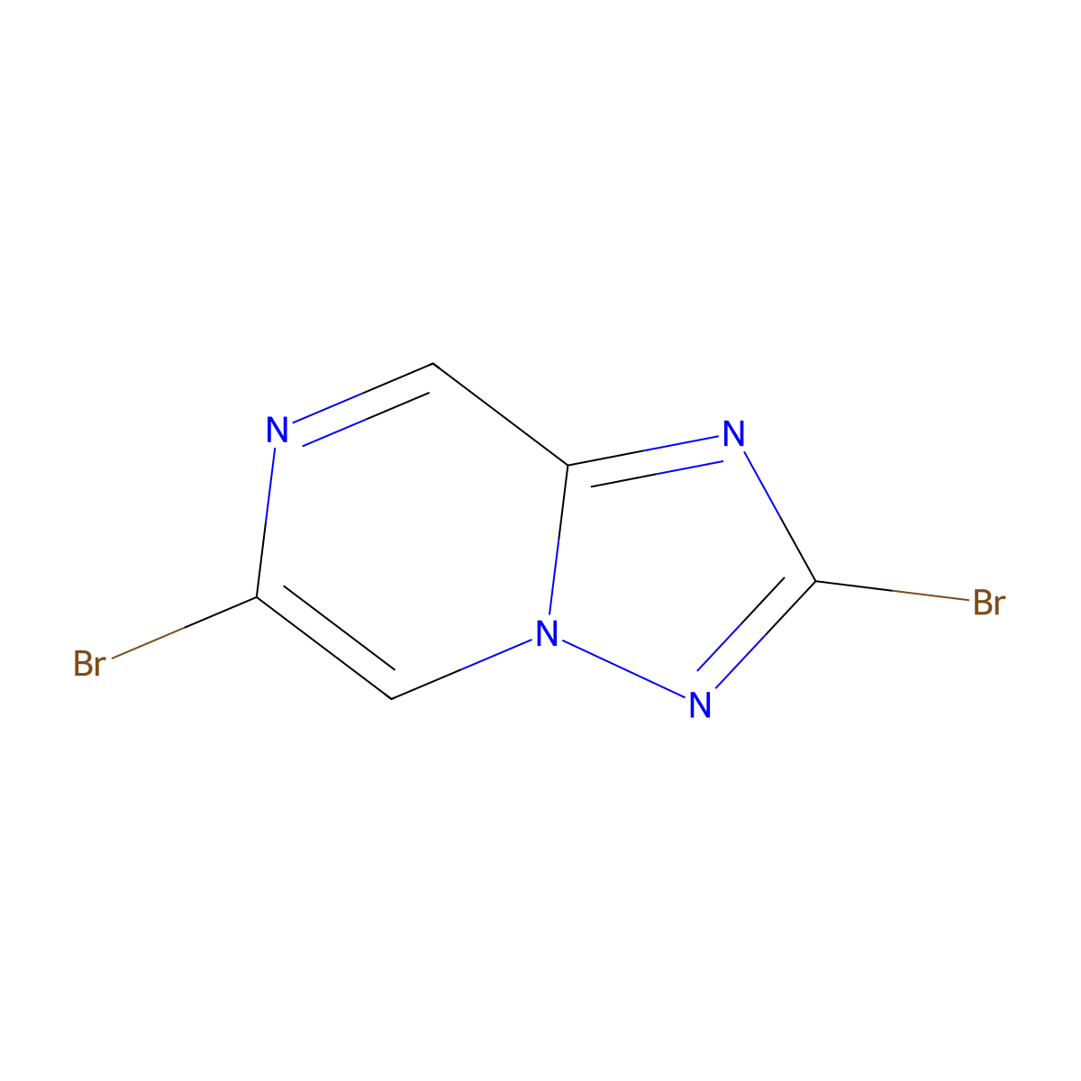 2,6-Dibromo-[1,2,4]triazolo[1,5-a]pyrazine molecular structure, CAS 1823624-52-7