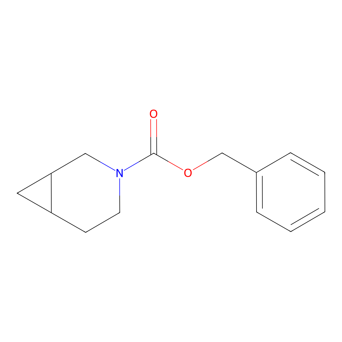 Benzyl3-azabicyclo[4.1.0]heptane-3-carboxylate molecular structure, CAS 1823660-76-9