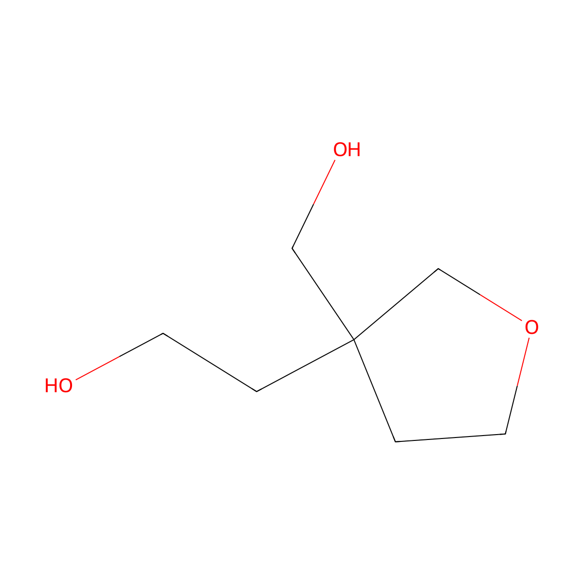 2-[3-(Hydroxymethyl)oxolan-3-yl]ethan-1-ol molecular structure, CAS 1823667-17-9