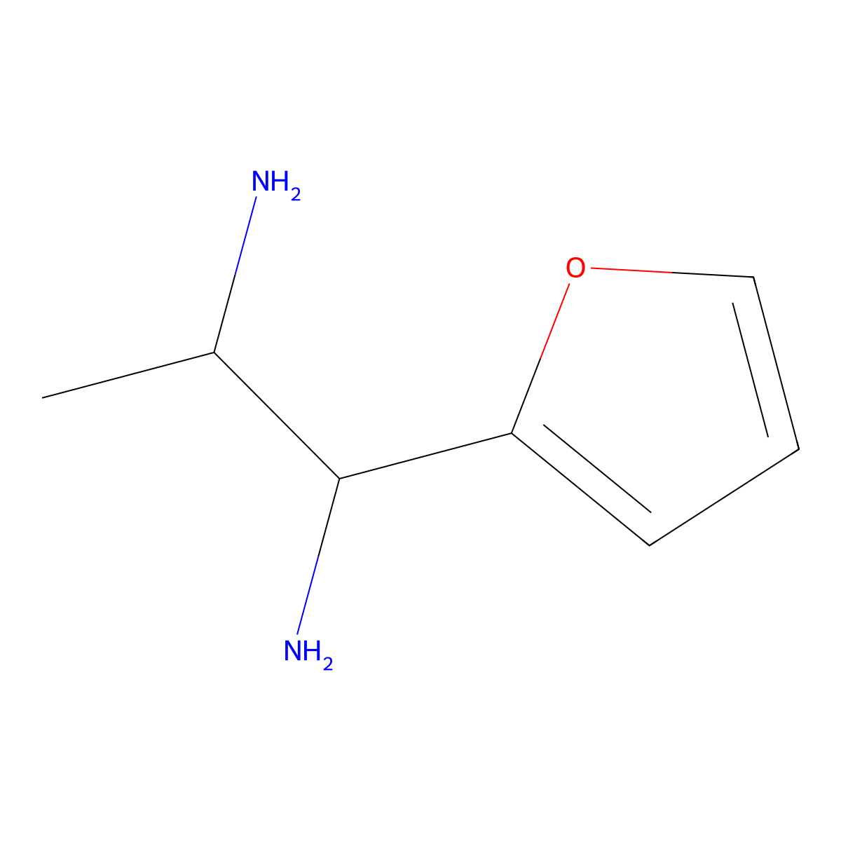 1-(Furan-2-yl)propane-1,2-diamine molecular structure, CAS 1823690-00-1