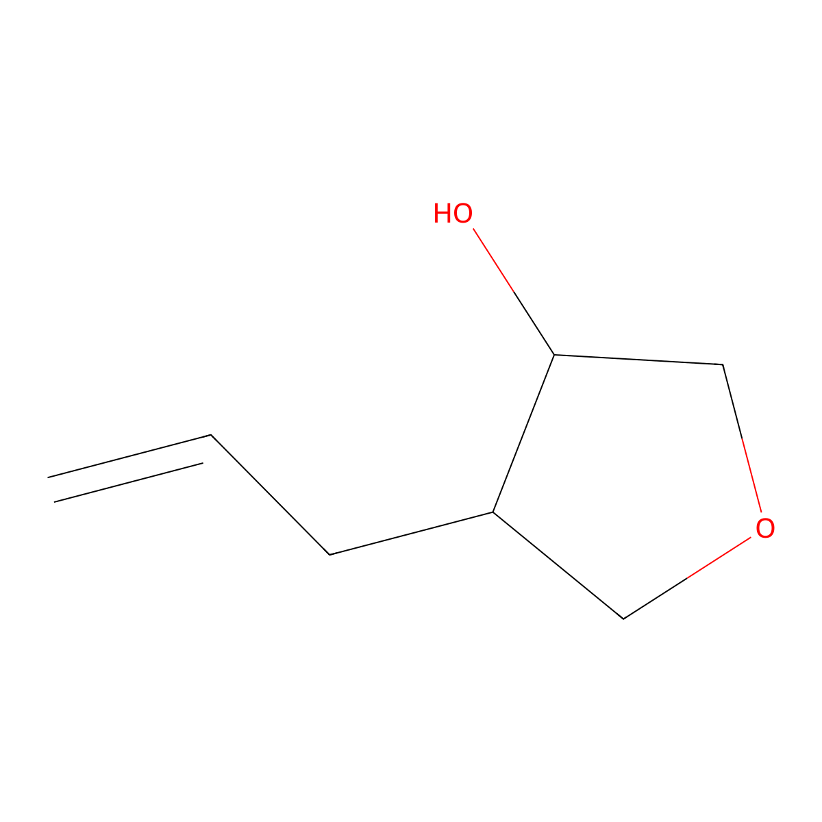 4-(Prop-2-en-1-yl)oxolan-3-ol molecular structure, CAS 1823706-57-5