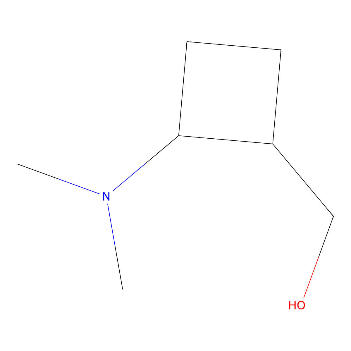 (2-(Dimethylamino)cyclobutyl)methanol molecular structure, CAS 1823714-98-2