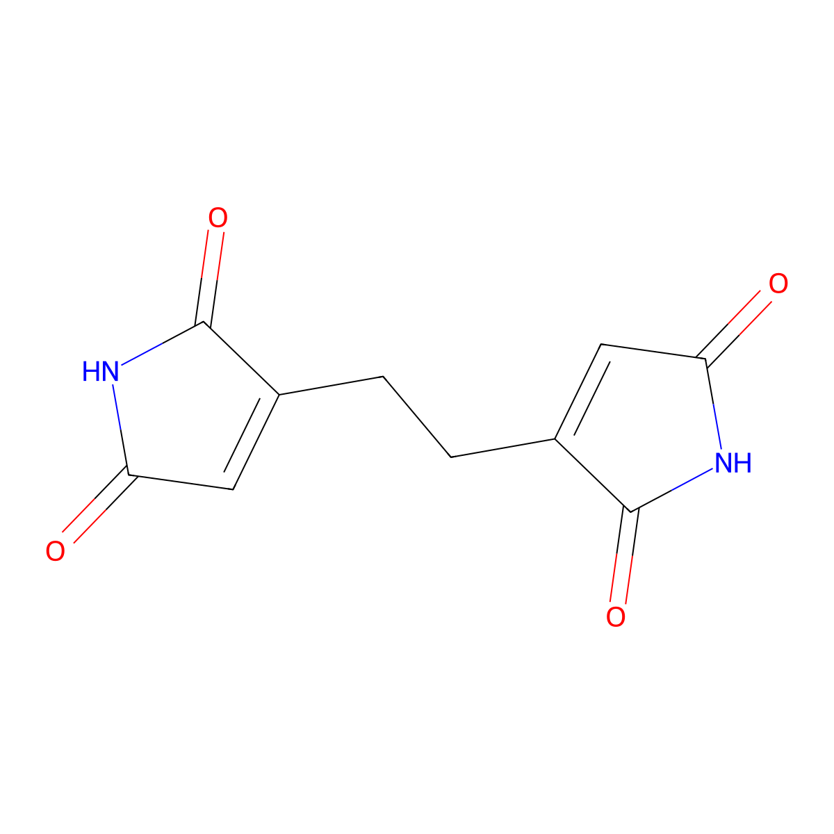 3,3'-(Ethane-1,2-diyl)bis(1H-pyrrole-2,5-dione) molecular structure, CAS 1823773-11-0