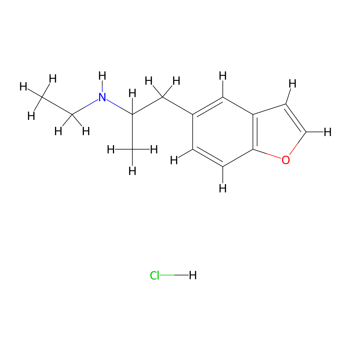 1-(Benzofuran-5-yl)-N-ethylpropan-2-amine hydrochloride molecular structure, CAS 1823776-22-2