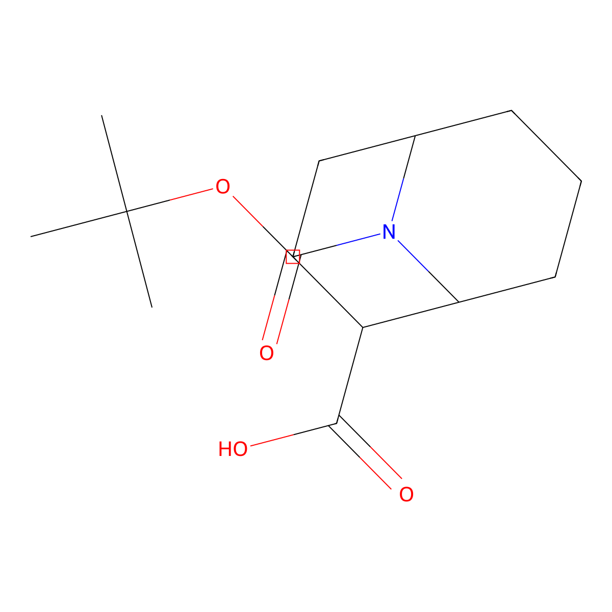 9-(tert-Butoxycarbonyl)-9-azabicyclo[3.3.1]nonane-2-carboxylic acid molecular structure, CAS 1823776-63-1