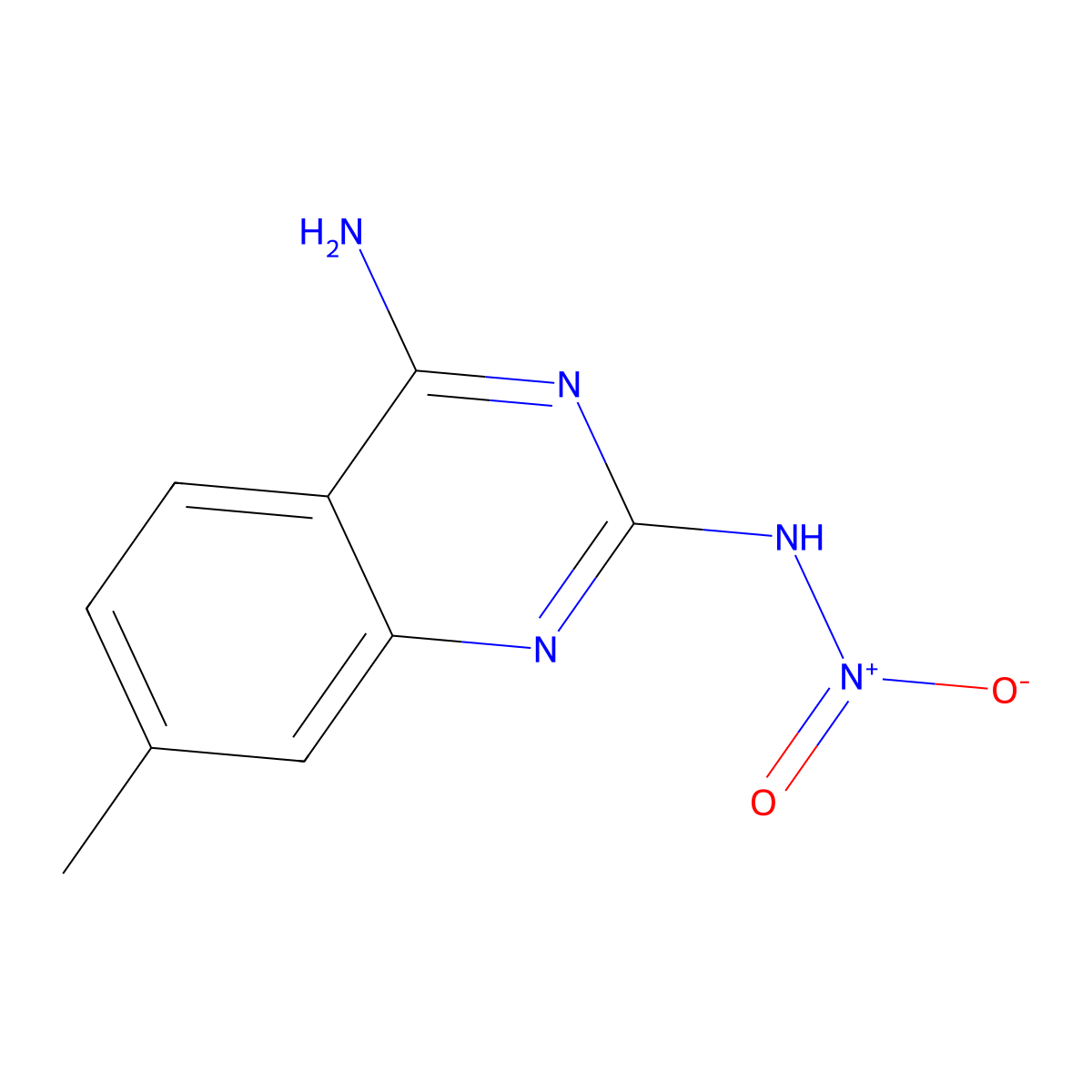 7-methyl-N2-nitroquinazoline-2,4-diamine molecular structure, CAS 1823776-64-2