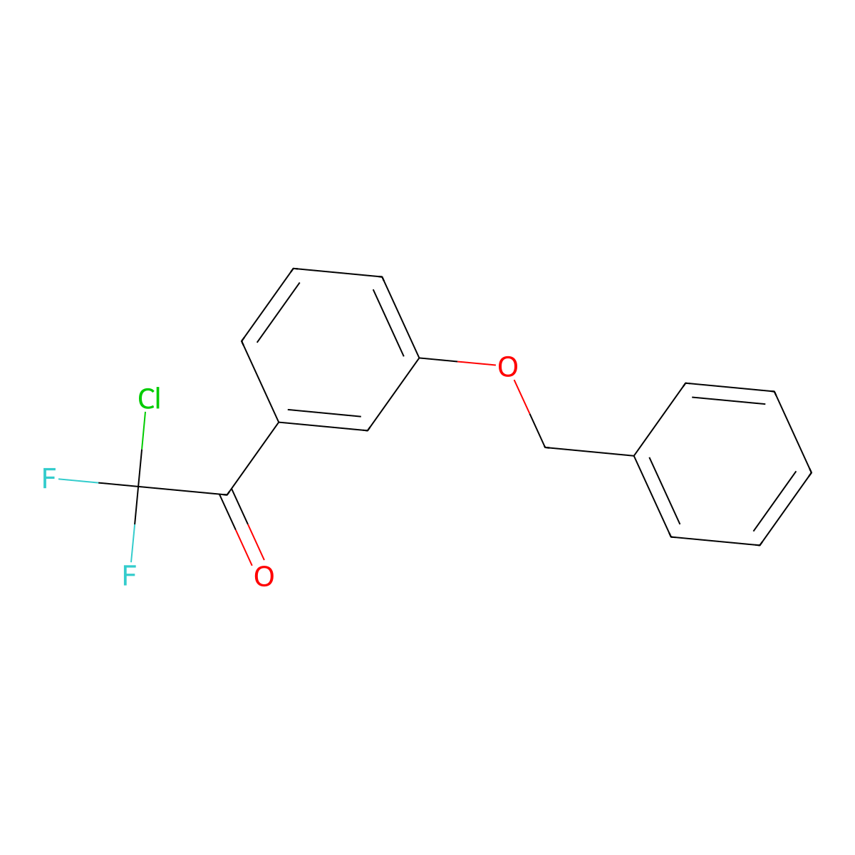 1-(3-(Benzyloxy)phenyl)-2-chloro-2,2-difluoroethanone molecular structure, CAS 1823777-56-5