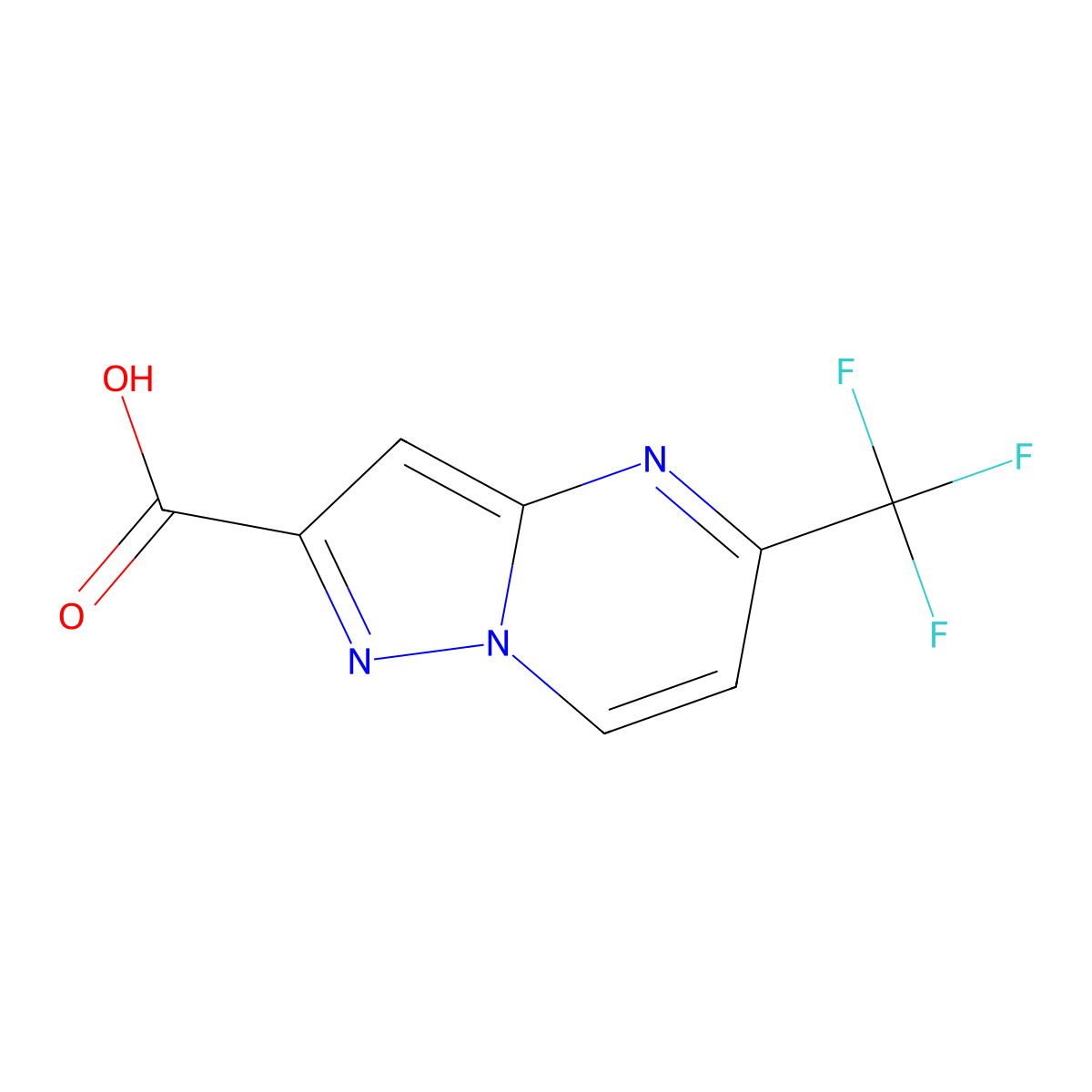5-(Trifluoromethyl)pyrazolo[1,5-a]pyrimidine-2-carboxylic acid molecular structure, CAS 1823783-83-0