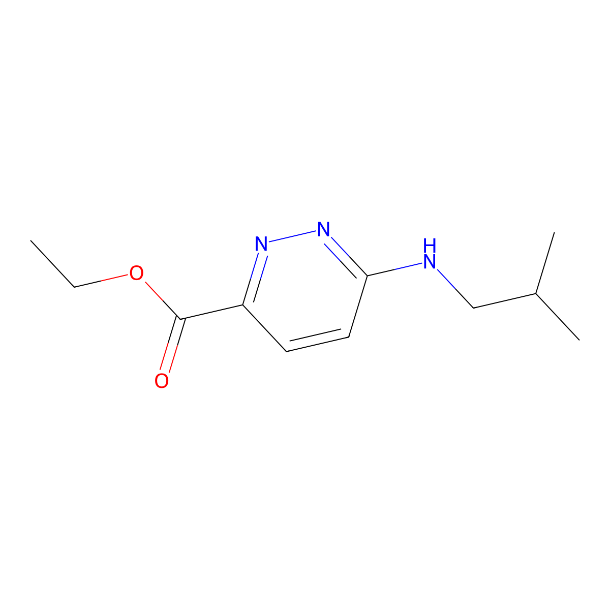 Ethyl 6-(Isobutylamino)pyridazine-3-carboxylate molecular structure, CAS 1823784-00-4