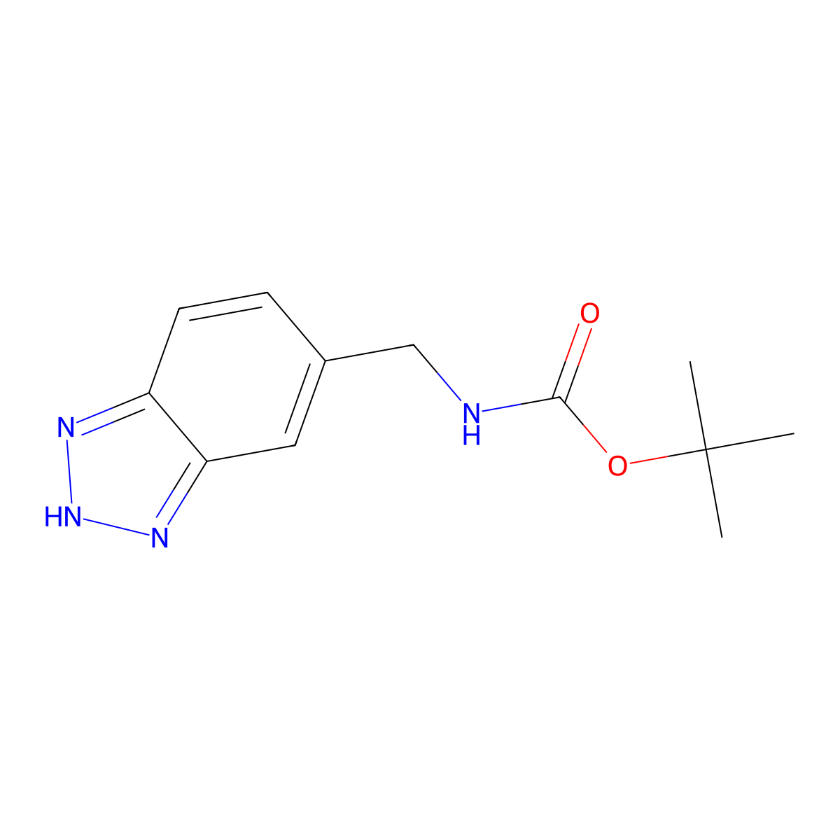 6-(Boc-aminomethyl)-1,2,3-benzotriazole molecular structure, CAS 1823790-58-4