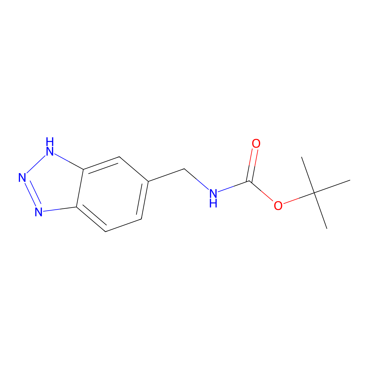6-(Boc-aminomethyl)-1,2,3-benzotriazole molecular structure, CAS 1823790-58-4