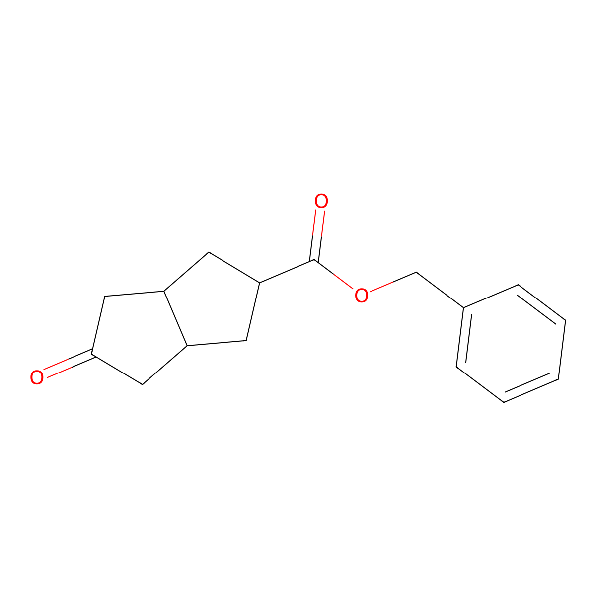 Benzyl 5-oxooctahydropentalene-2-carboxylate molecular structure, CAS 1823792-15-9