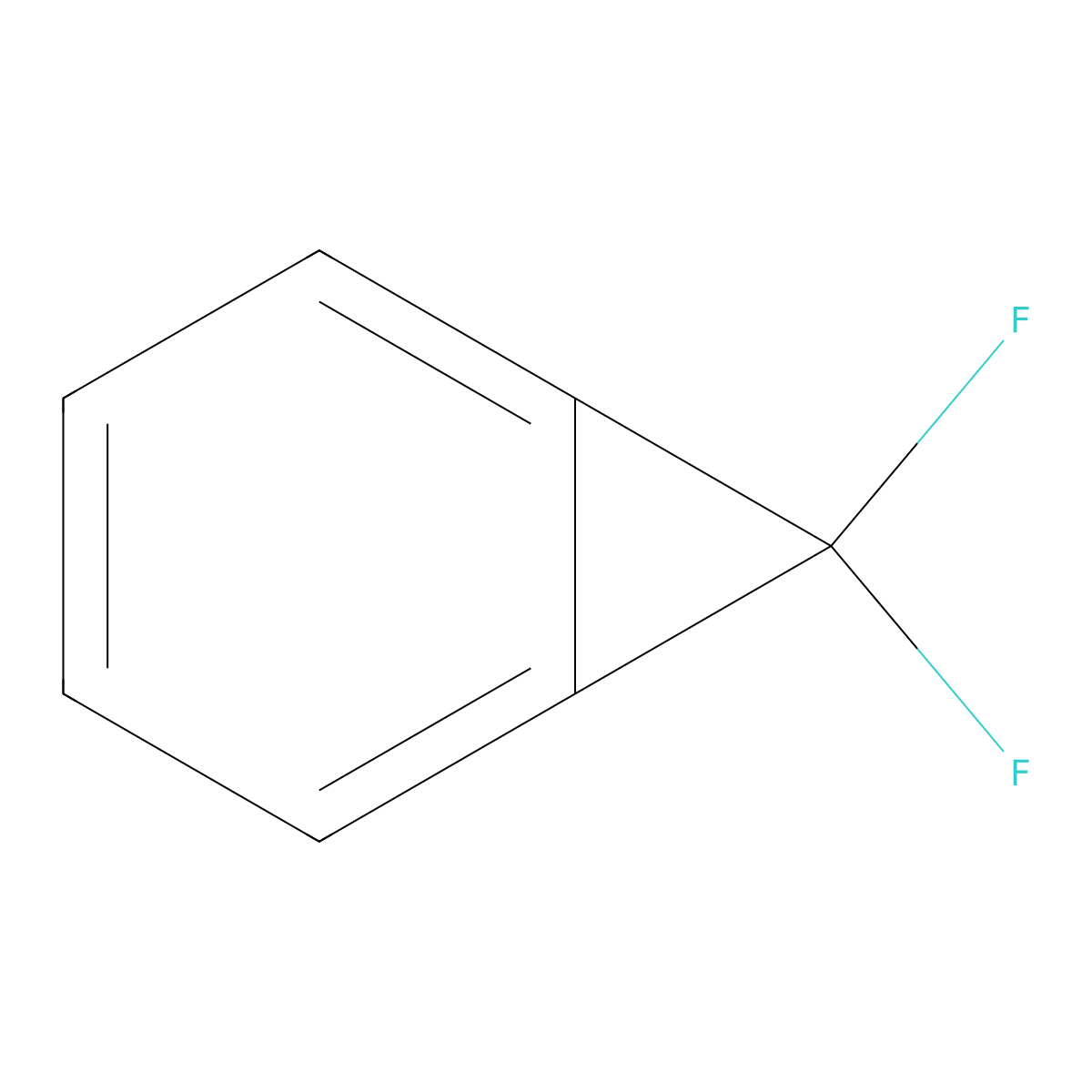 7,7-Difluorobicyclo[4.1.0]hepta-1,3,5-triene molecular structure, CAS 18238-55-6