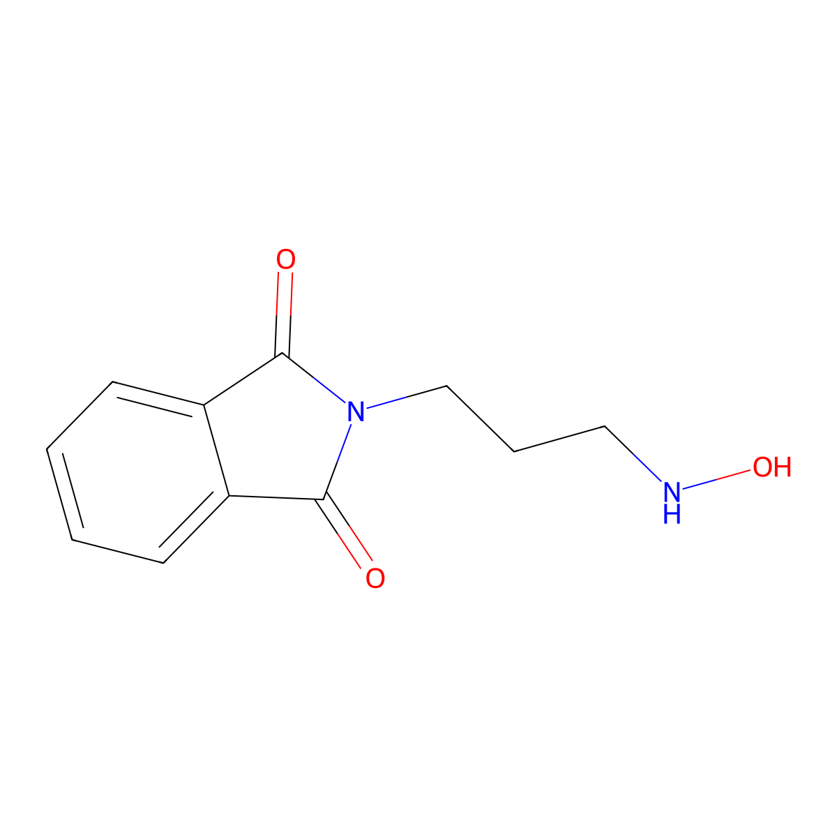 2-[3-(hydroxyamino)propyl]-2,3-dihydro-1H-isoindole-1,3-dione molecular structure, CAS 1823800-20-9