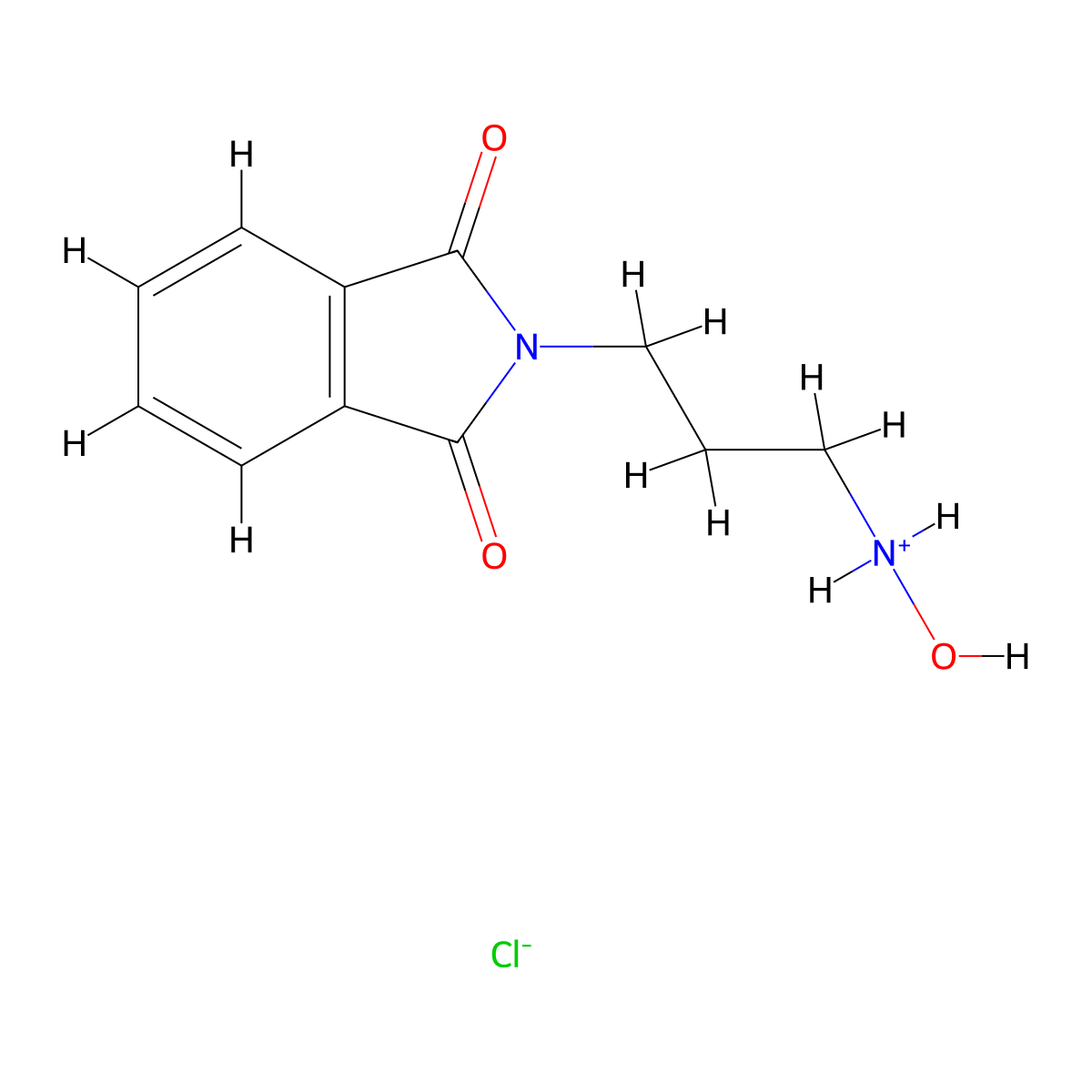 3-(1,3-Dioxoisoindol-2-yl)propyl-hydroxyazanium chloride molecular structure, CAS 1823800-21-0