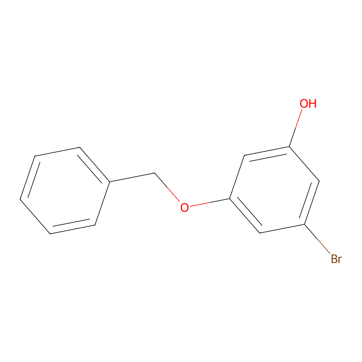 3-(Benzyloxy)-5-bromophenol molecular structure, CAS 1823803-79-7