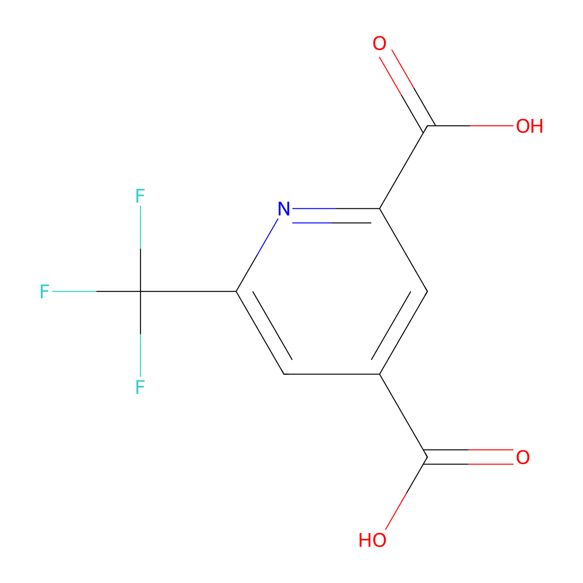 6-(Trifluoromethyl)pyridine-2,4-dicarboxylic acid molecular structure, CAS 1823813-08-6