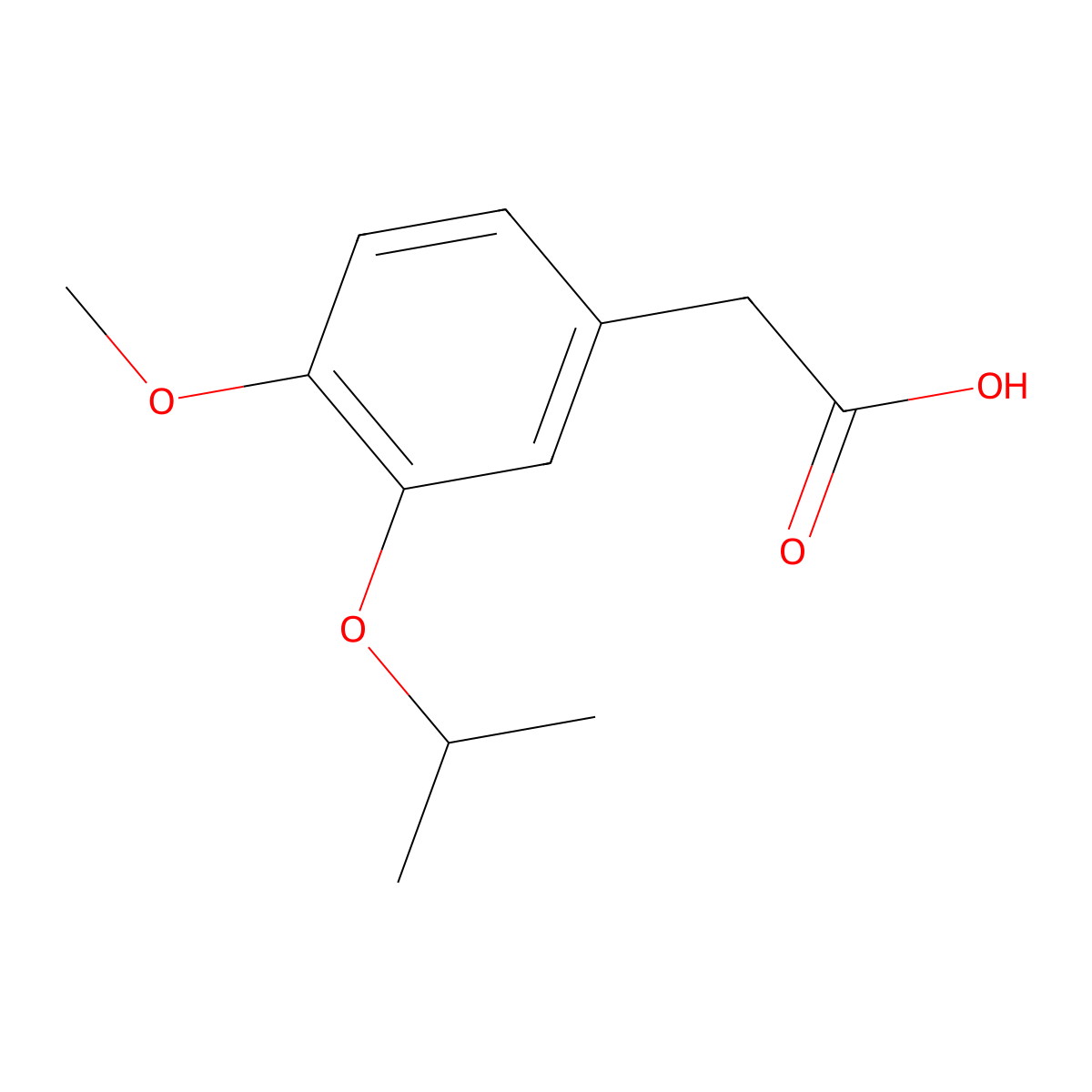 2-(3-Isopropoxy-4-methoxyphenyl)acetic Acid molecular structure, CAS 1823817-32-8