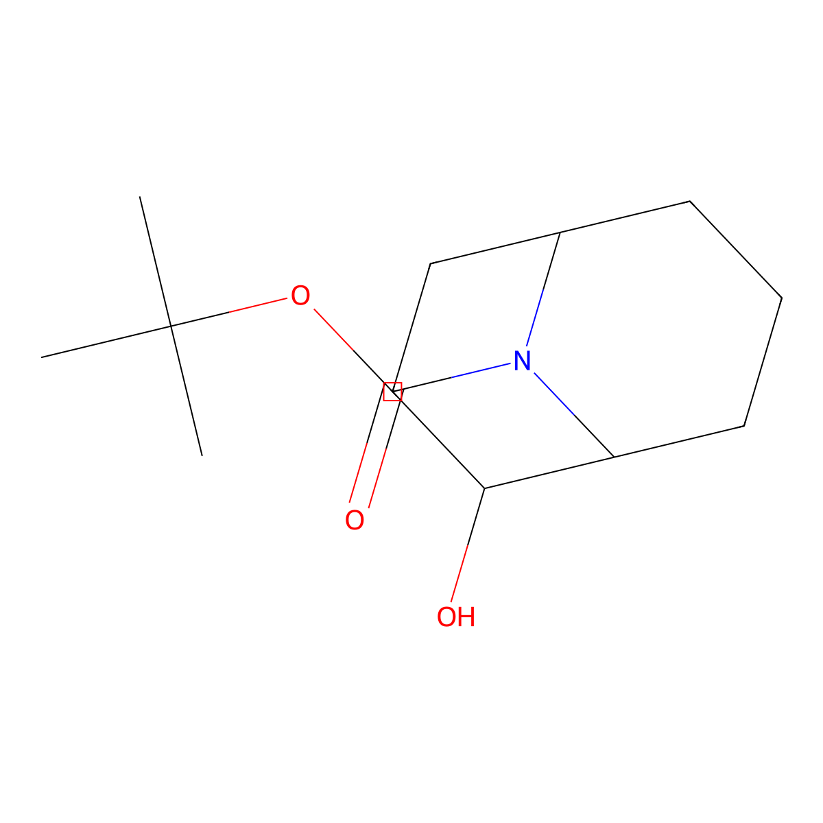 tert-Butyl 2-hydroxy-9-azabicyclo[3.3.1]nonane-9-carboxylate molecular structure, CAS 1823822-36-1