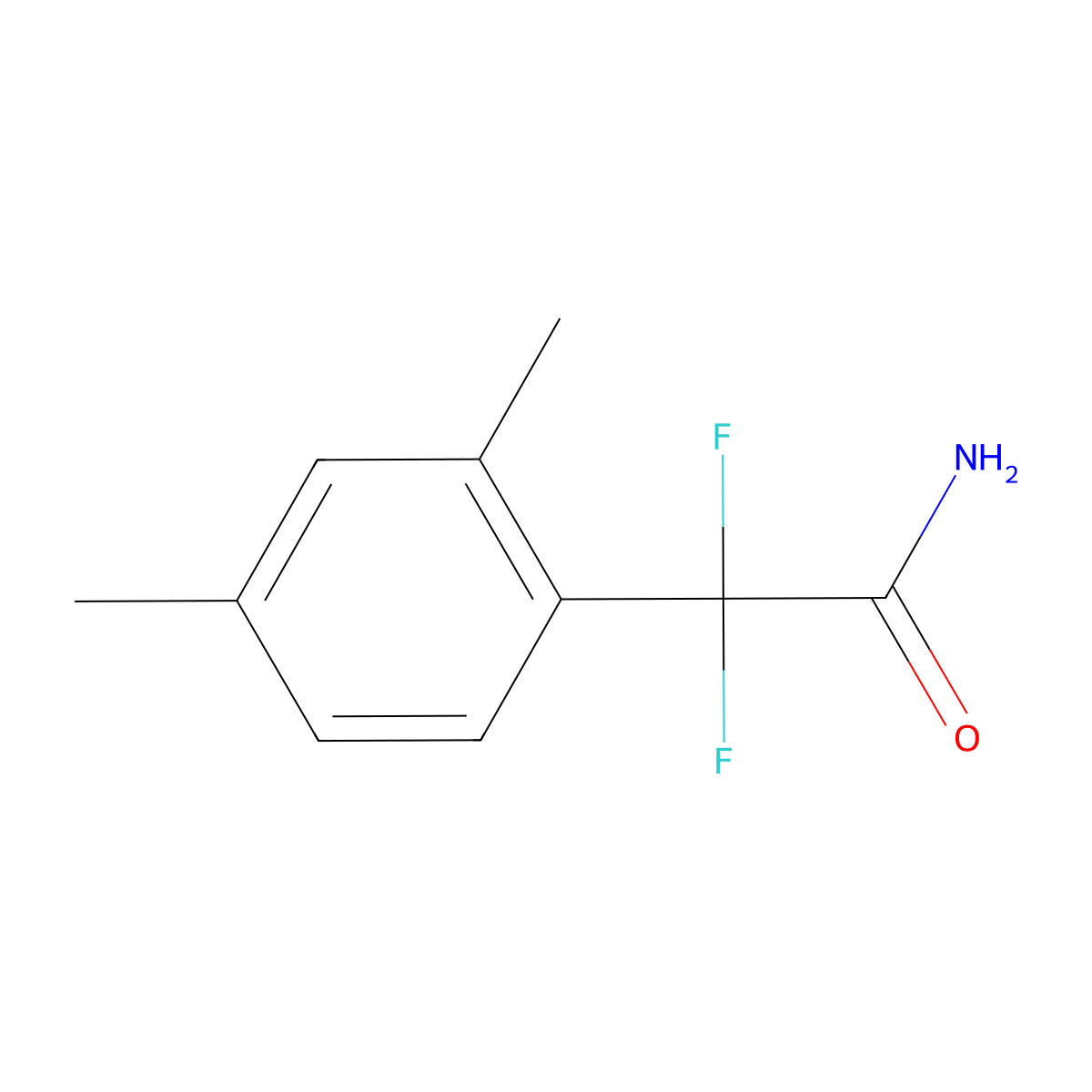 2-(2,4-Dimethylphenyl)-2,2-difluoroacetamide molecular structure, CAS 1823834-78-1