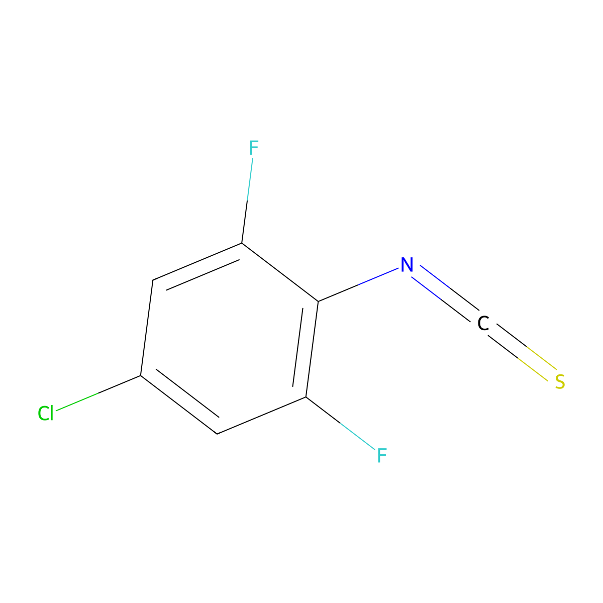 4-Chloro-2,6-difluorophenylisothiocyanate molecular structure, CAS 1823834-97-4