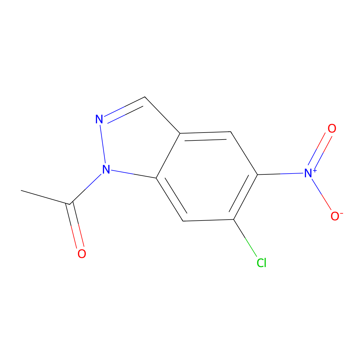 1-(6-Chloro-5-nitro-1H-indazol-1-yl)ethan-1-one molecular structure, CAS 1823844-06-9
