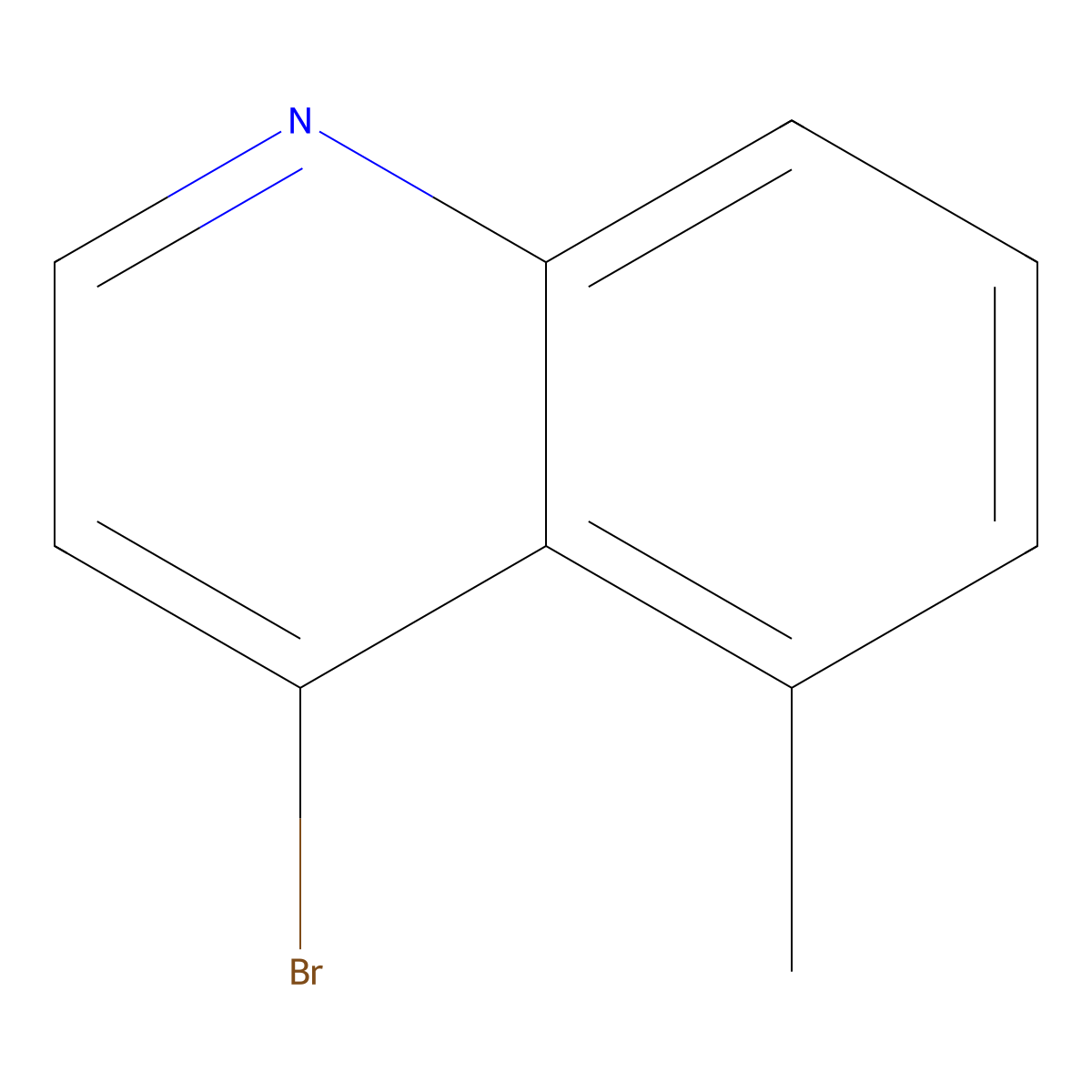 4-Bromo-5-methylquinoline molecular structure, CAS 1823849-19-9