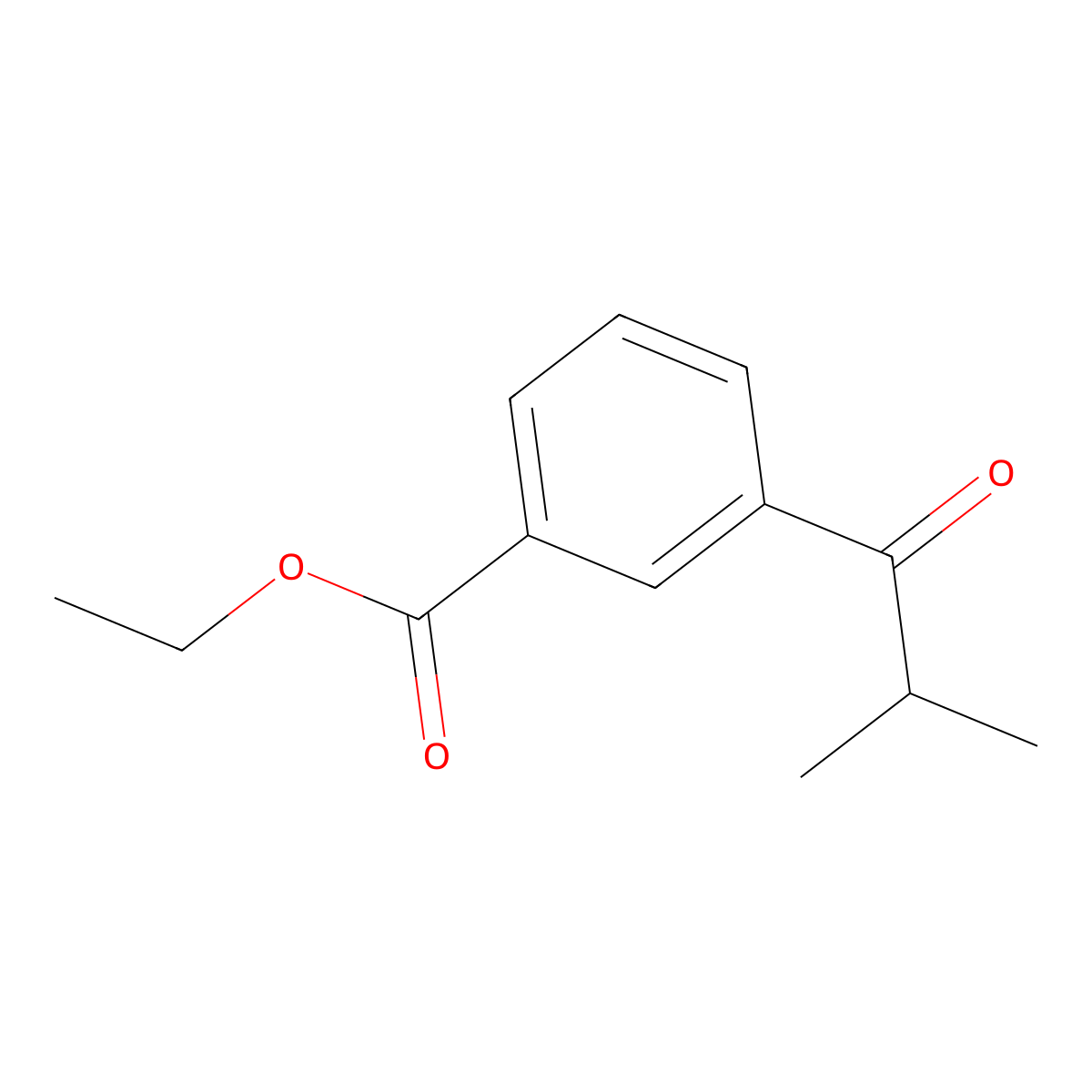 Ethyl 3-isobutyrylbenzoate molecular structure, CAS 1823851-10-0