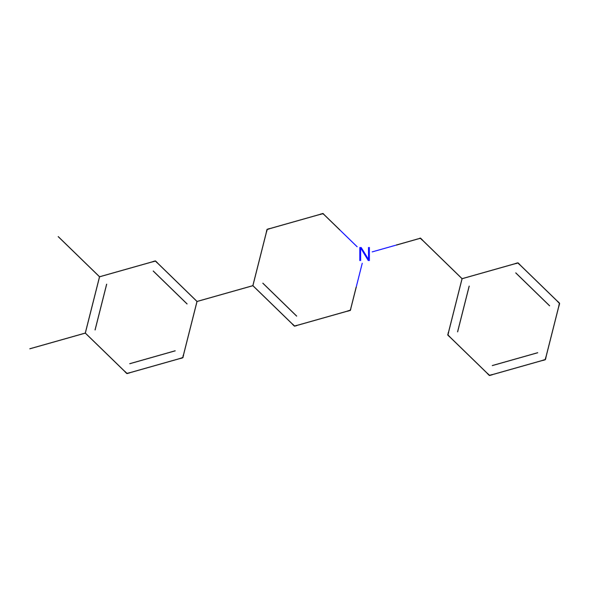 4-(3,4-Dimethylphenyl)-1,2,3,6-tetrahydro-1-(phenylmethyl)pyridine molecular structure, CAS 1823853-99-1